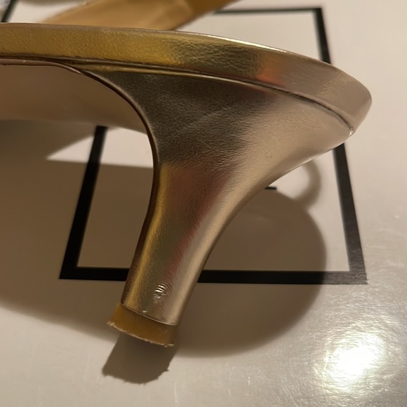 Alex Marie open toe sling back pumps- Marla714 Sand Gold - Picture 11 of 11